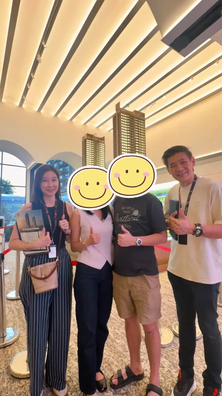 Kelly and Mark with a client