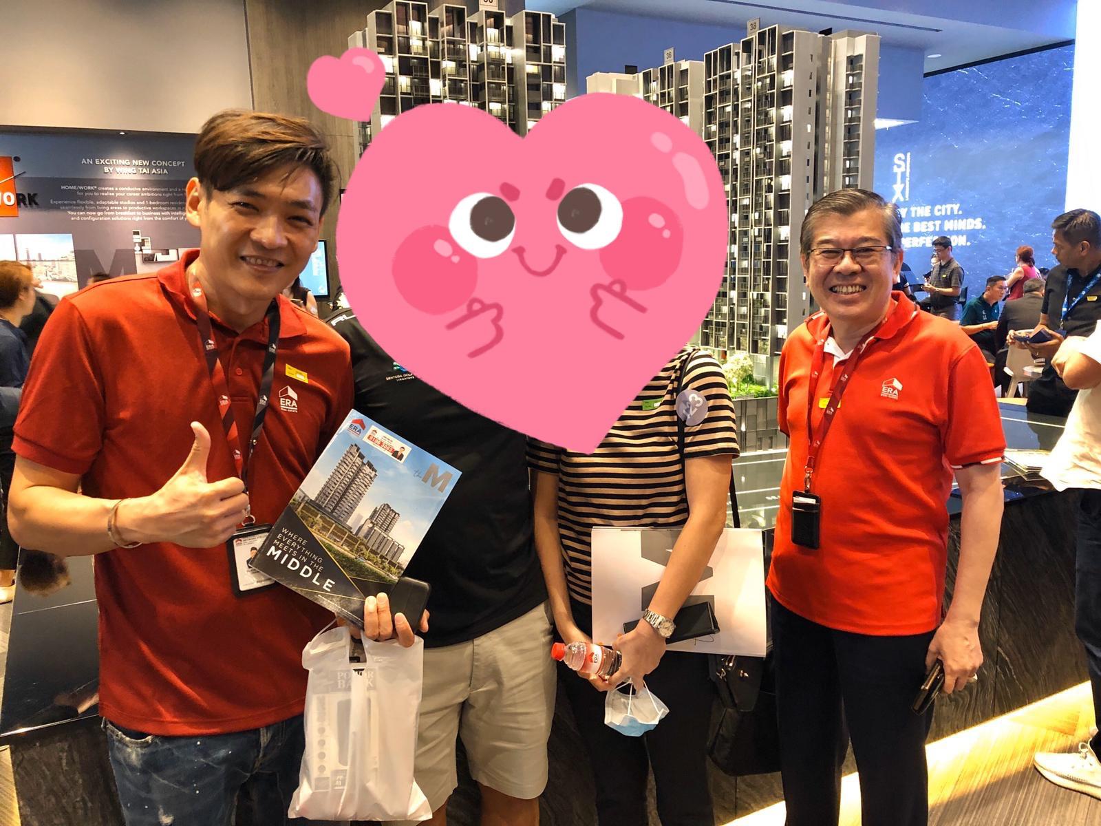 Kelly and Mark with client