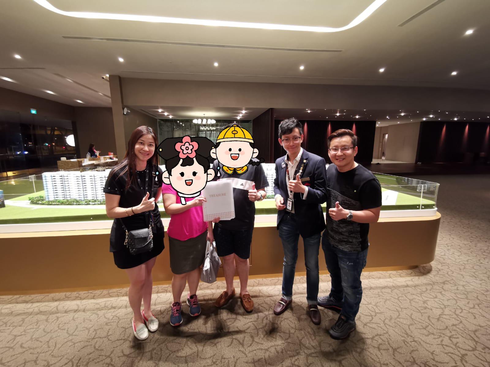 Kelly and Mark with client