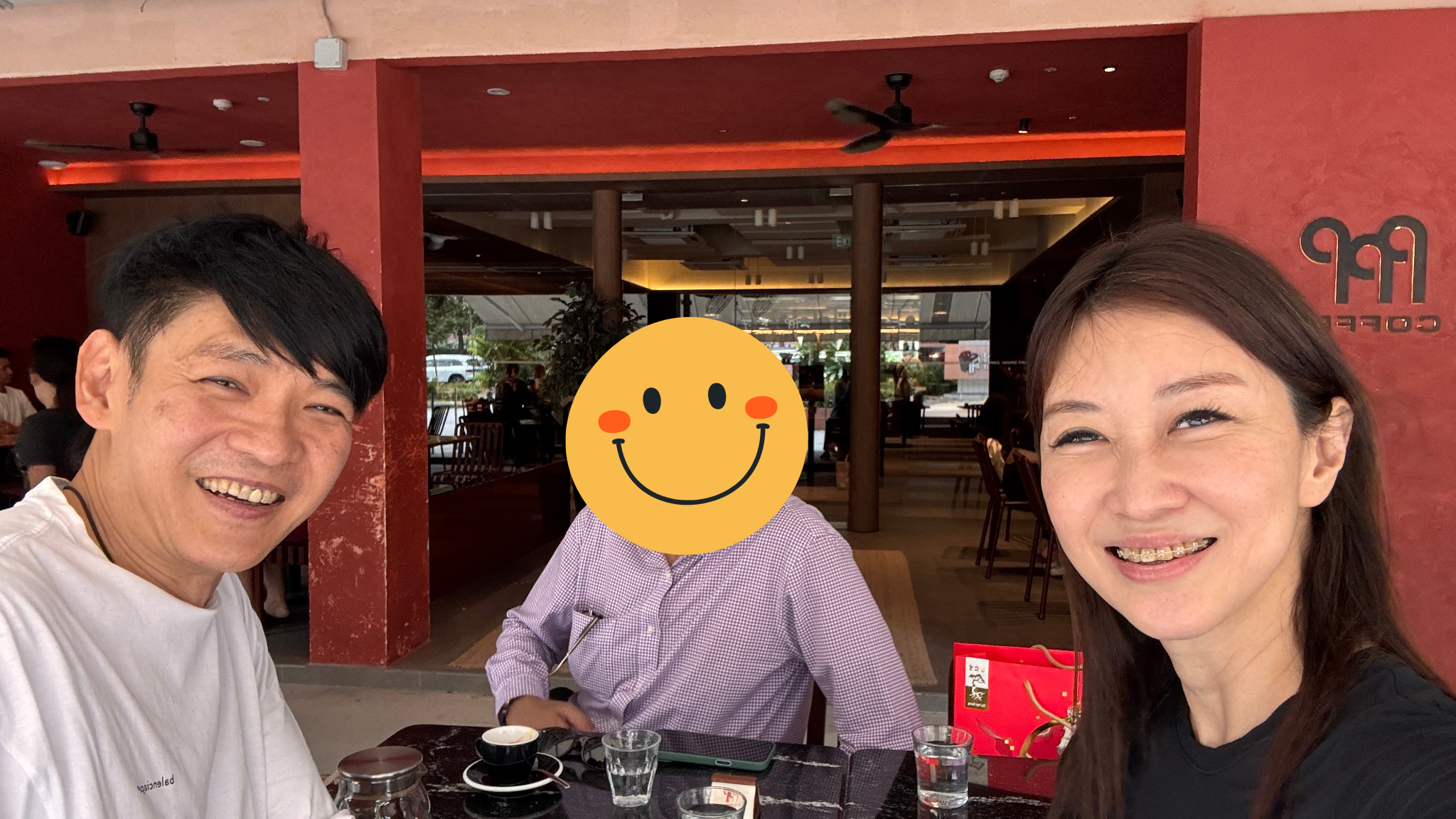 Kelly and Mark with client