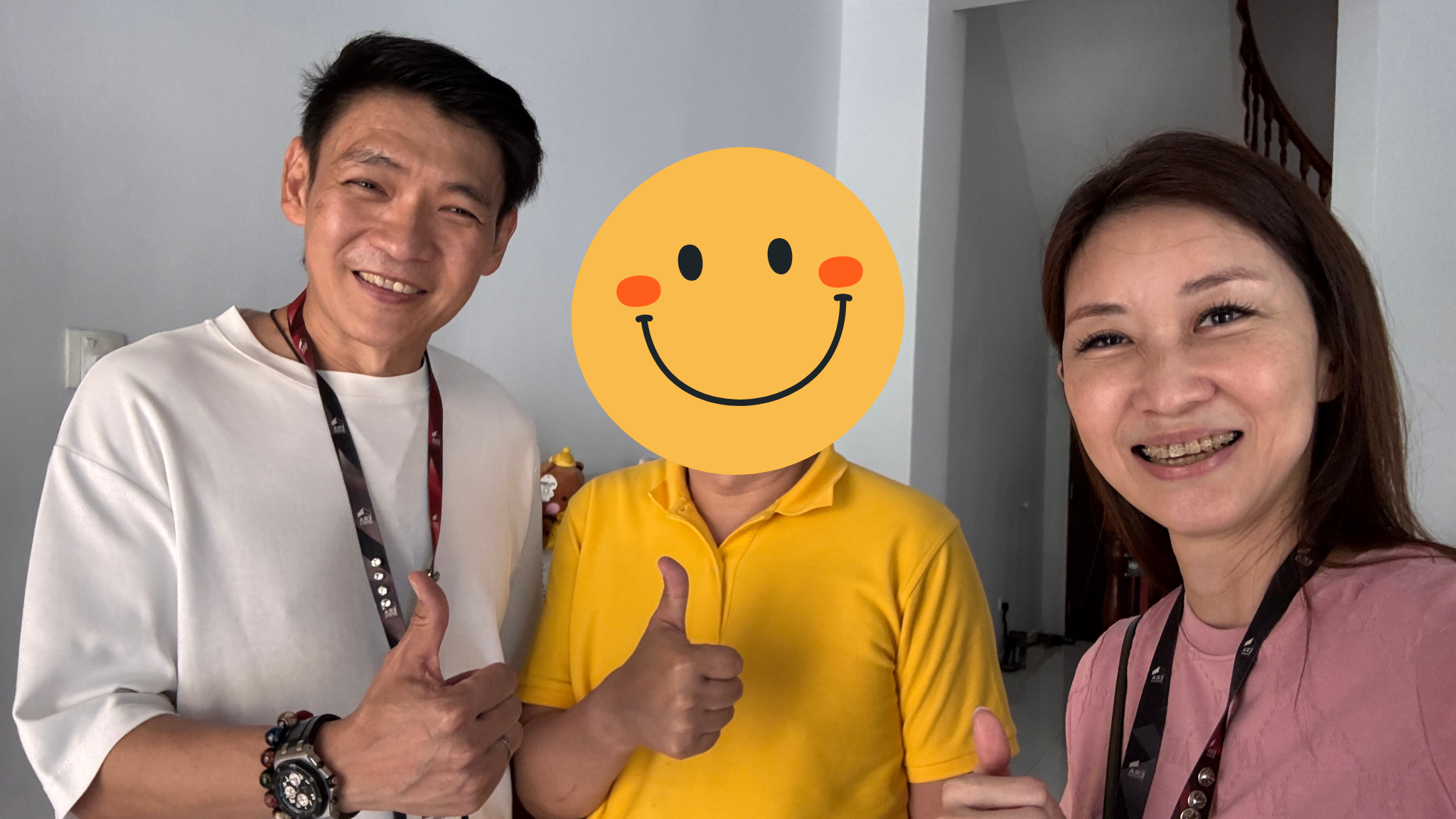 Kelly and Mark with client