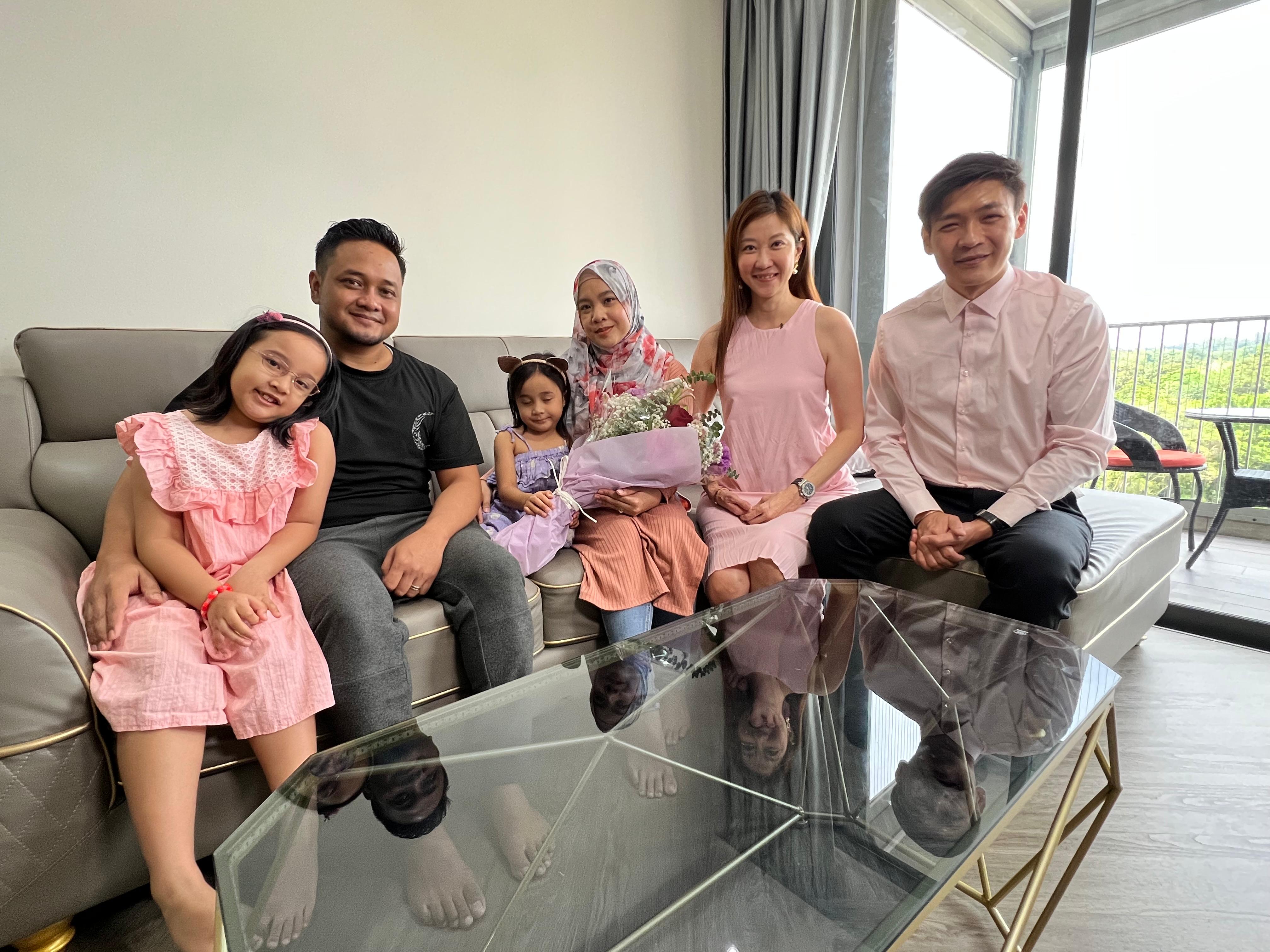 Kelly and Mark with client